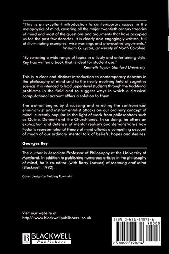 Contemporary Philosophy of Mind: A Contentiously Classical Approach,Used
