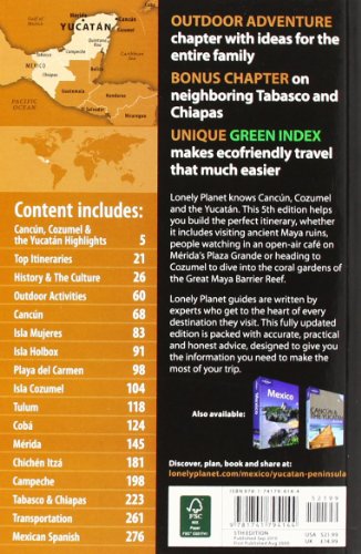 Cancun, Cozumel & the Yucatn (Lonely Planet Cancun, Cozumel & the Yucatan),Used