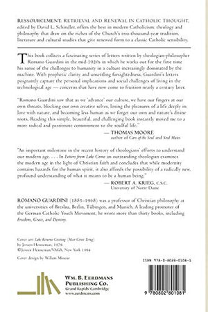 Letters from Lake Como: Explorations on Technology and the Human Race (Ressourcement: Retrieval & Renewal in Catholic Thought),New