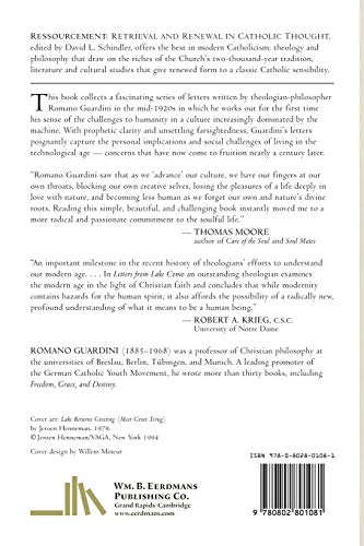 Letters from Lake Como: Explorations on Technology and the Human Race (Ressourcement: Retrieval & Renewal in Catholic Thought),New