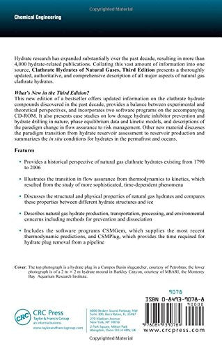 Clathrate Hydrates of Natural Gases (Chemical Industries),Used