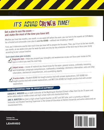 CliffsNotes ASVAB Cram Plan: 2nd Edition (CliffsNotes Cram Plan),Used