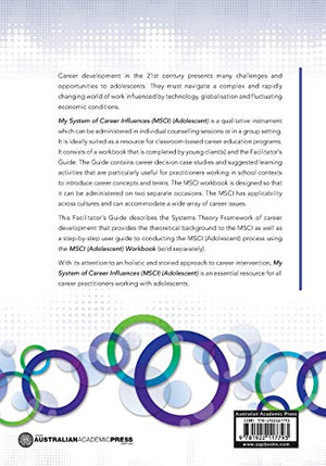 MY SYSTEM of CAREER INFLUENCES  MSCI (Adolescent): Facilitators Guide,Used