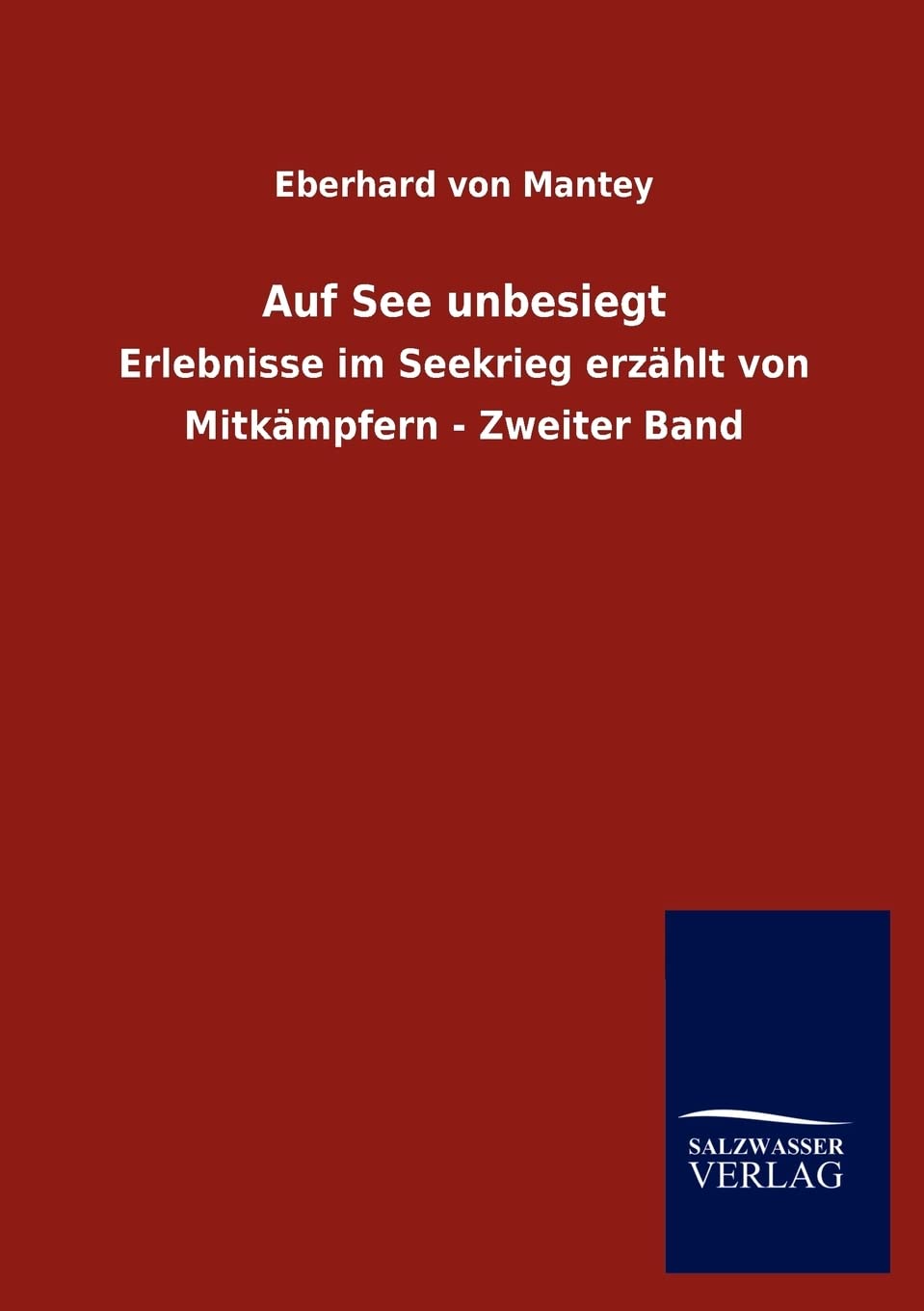 Auf See unbesiegt (German Edition),Used