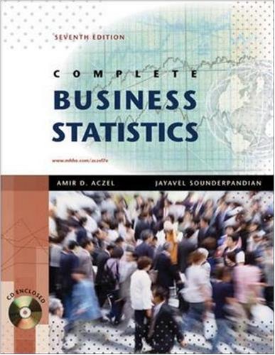 Complete Business Statistics with Student CD (The Mcgrawhill/Irwin Series),Used