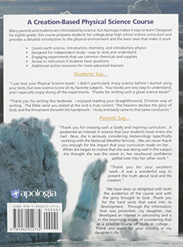Exploring Creation with Physical Science 2nd Edition, Textbook,Used