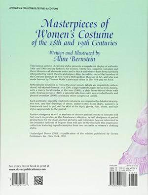 Masterpieces of Women's Costume of the 18th and 19th Centuries (Dover Fashion and Costumes),Used