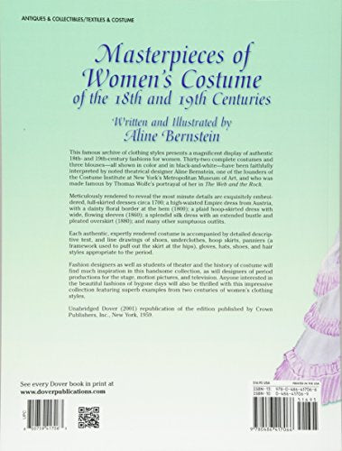 Masterpieces of Women's Costume of the 18th and 19th Centuries (Dover Fashion and Costumes),Used