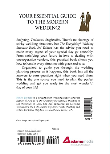 The Everything Wedding Etiquette Book: From invites to thank you notes  All you need to handle even the stickiest situations wi,Used