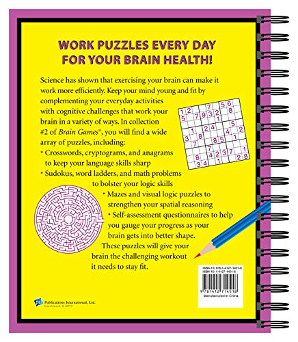Brain Games #2: Lower Your Brain Age in Minutes a Day,Used
