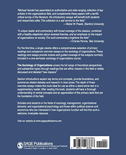 The Sociology of Organizations: Classic, Contemporary, and Critical Readings (Theory, Culture & Society (Paperback)),New