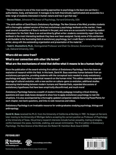 Routledge Evolutionary Psychology Book: The New Science of the Mind