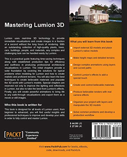 Mastering Lumion 3d,Used