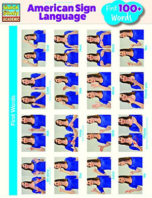 American Sign Language  First 100+ Words (Quick Study Academic)