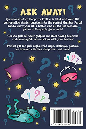 Questions Galore Party Game Book: Sleepover Edition: An Entertaining Slumber Party Question Game with over 400 Funny Choices, Si,Used