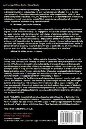 Expectations of Modernity: Myths and Meanings of Urban Life on the Zambian Copperbelt (Perspectives on Southern Africa) (Volume ,New