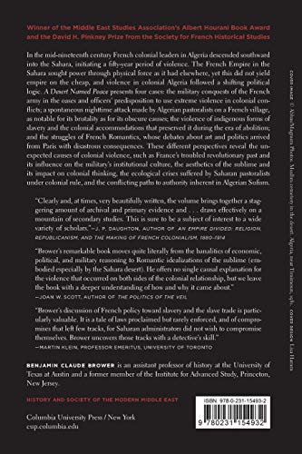 A Desert Named Peace: The Violence Of France'S Empire In The Algerian Sahara, 18441902 (History And Society Of The Modern Middl,New