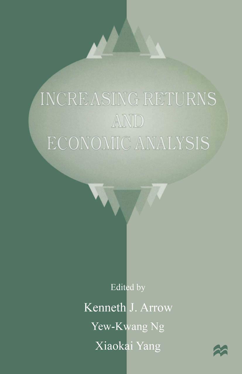 Increasing Returns and Economic Analysis,Used