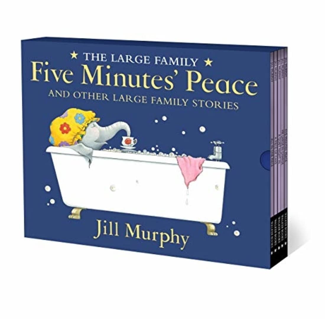 The Large Family 5 Children books Set Collection (A Quiet Night In, A Piece of Cake, All In One Piece, Mr Large In Charge, Five ,Used
