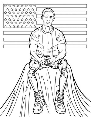 Blown Away: The Story of SSGT Johnny Joey Jones Coloring Book,Used