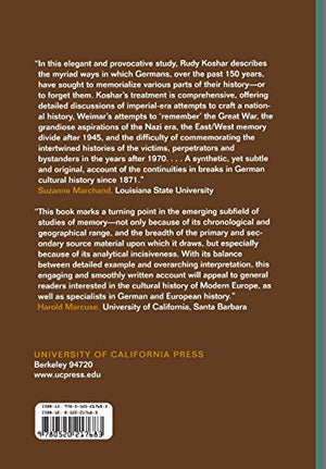 From Monuments To Traces: Artifacts Of German Memory, 18701990 (Weimar And Now: German Cultural Criticism) (Volume 24)-used
