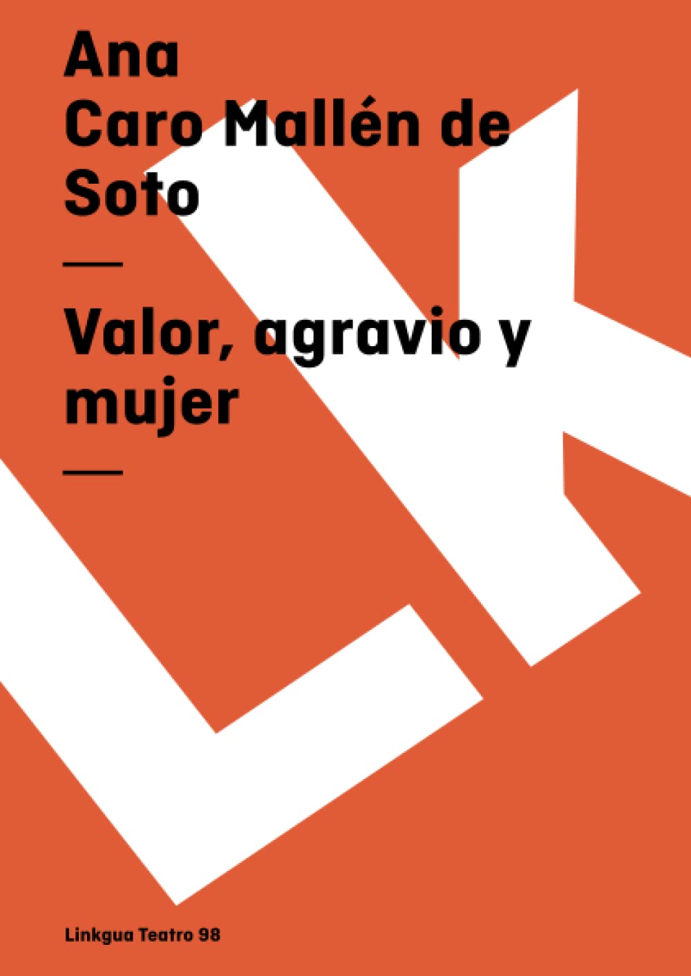 Valor, agravio y mujer (Teatro) (Spanish Edition),Used