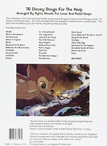 76 Disney Songs For The Harp,Used