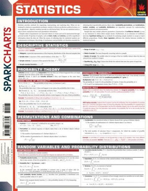 Statistics (SparkCharts) (Sparknotes Sparkcharts),New