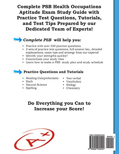Complete PSB: Study guide and practice test questions for the PSB exam,Used