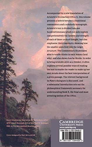 Aristotle's Nicomachean Ethics Book X: Translation and Commentary,Used