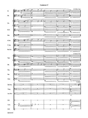 Ash Lawn Echoes (an Overture for Band) (Belwin Young Band),Used