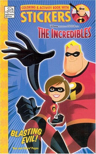 The Incredibles 4x6 Sticker Activity #2 with Sticker,Used
