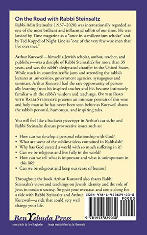 On the Road with Rabbi Steinsaltz: 25 Years of PreDawn Car Trips, MindBlowing Encounters and Inspiring Conversations with a Ma,Used