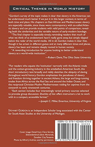 Shackles of Iron: Slavery Beyond the Atlantic (Critical Themes in World History),Used