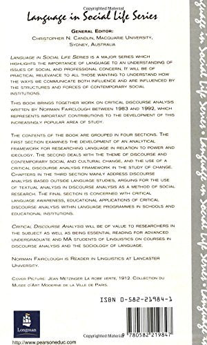 Critical Discourse Analysis: The Critical Study Of Language (Language In Social Life),Used