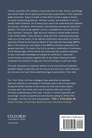 Landmark Cases in Forensic Psychiatry,Used