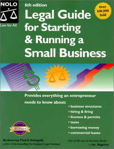Legal Guide for Starting & Running a Small Business (Legal Guide for Starting and Running a Small Business, 6th ed),Used