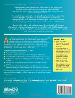 Making SelfEmployment Work for People with Disabilities,Used