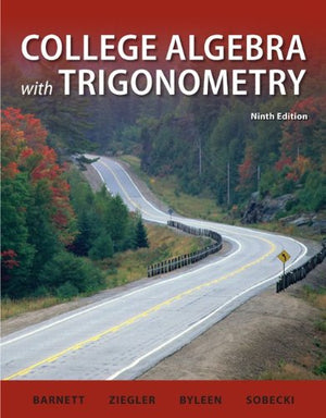 Student Solutions Manual College Algebra with Trigonometry,Used