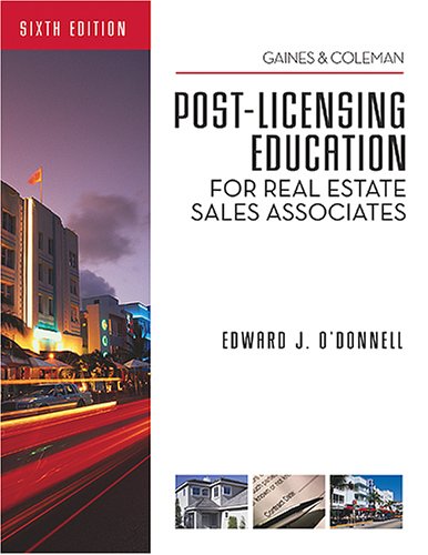 Florida PostLicensing Education for Real Estate Sales Associates,Used