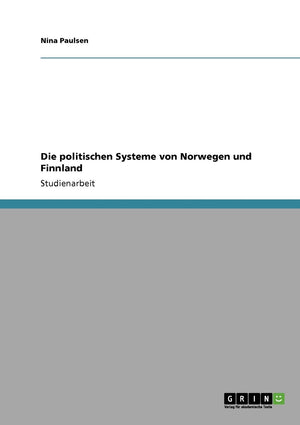 Die Politischen Systeme Von Norwegen Und Finnland (German Edition),Used