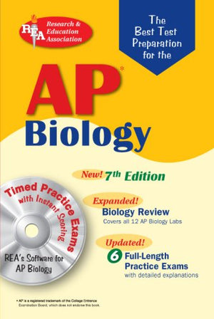 AP Biology w/CDROM (REA) 7th Edition  The Best Test Prep for the AP Exam (Test Preps)
