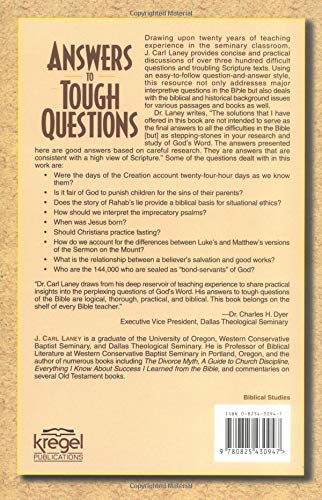Answers To Tough Questions: A Survey Of Problem Passages And Issues,New