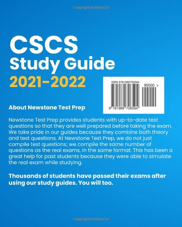 CSCS Study Guide 20212022: Complete Review + 380 Test Questions and Detailed Answer Explanations for the NSCA Certified Strengt,Used