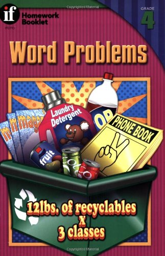 Word Problems Homework Booklet, Grade 4 (Homework Booklets),Used
