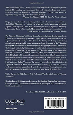 The Trinitarian Christology Of St Thomas Aquinas,New