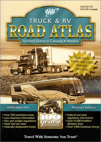 AAA Truck & Rv Road Atlas 2002: Us/Canada/Mexico,Used