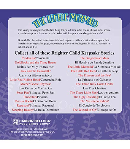 Carson Dellosa The Little Mermaid  La Sirenita a Menudo (Keepsake Stories, Bilingual) Storybook (Volume 13),Used