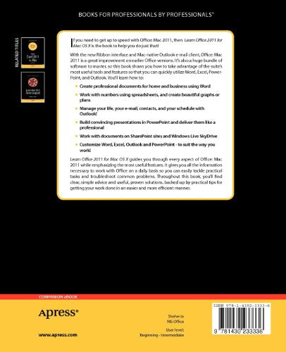 Learn Office 2011 for Mac OS X,Used