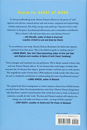 Great at Work: How Top Performers Do Less, Work Better, and Achieve More,New